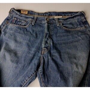 Vintage Abercrombie Fitch Mens 1892 Faded Dark Chugger Denim Jeans 31 x32 Button